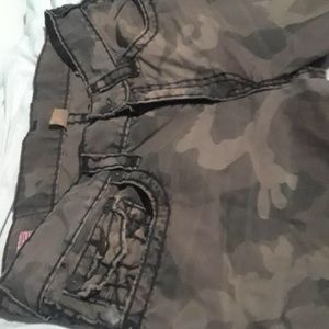True Religion Jeans Ricky Straight Army Camo Pants